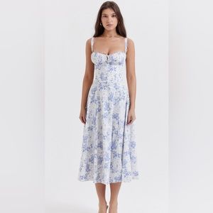 House of CB blueprint bustier sundress